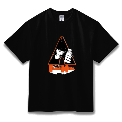 【伊純雛】時計仕掛けのヒナビッグTシャツ(ブラック)