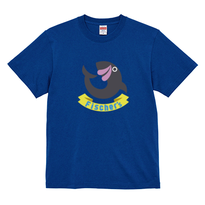 フィッシャーズTシャツサンプル タグ有りオンデマンド転写