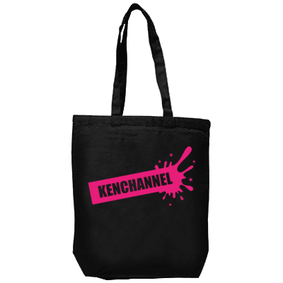 KENCHANNEL splash_pink（キャンバストート(M)）