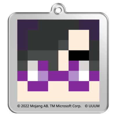 マイクラサンプル_カラフルピーチアクリルキーホルダー09