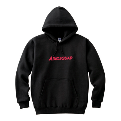 ADIOSQUADサンプル フーデッドライトパーカー（ブラック）