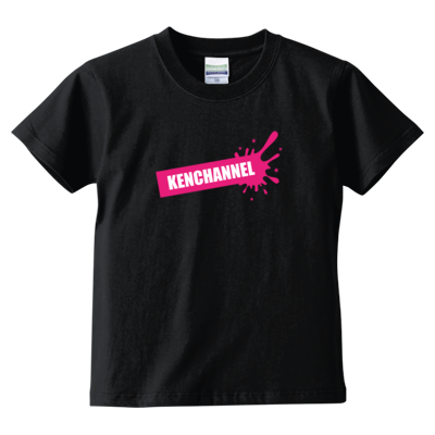 KENCHANNEL splash_pink&amp;w（5.6オンス ハイクオリティー Tシャツ<キッズ>）
