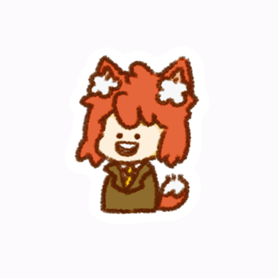 いぬねこサンプル ステッカー1