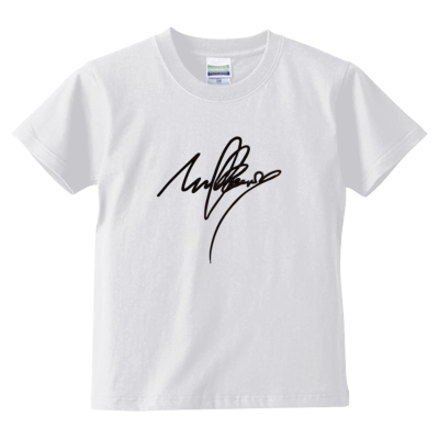 mulberry(サイン)Tシャツ文字黒（キッズTシャツ）