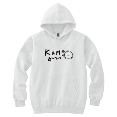 K&amp;M フーデッドライトパーカー