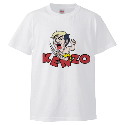 【けんぞうの部屋】上半身裸台パンTシャツ（ホワイト）