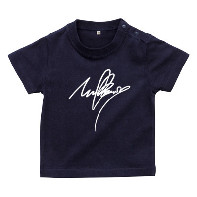 mulberry(サイン)Tシャツ文字白（ベビーTシャツ）
