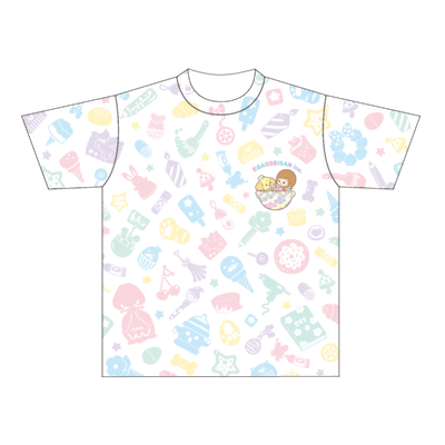 こうじょうちょーのゆめごこちTシャツ【ワンポイントロゴ】 Designed by やまもとしんじ（Mサイズ/ドライTシャツ/前面のみ印刷）
