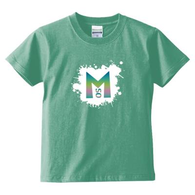 Gradation white（キッズTシャツ）