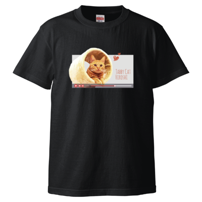 Tabby Cat HIROSHI 2 （5.6オンス ハイクオリティー Ｔシャツ）