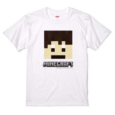マイクラサンプル_かーぼんTシャツ(ホワイト)