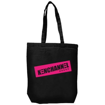 KENCHANNEL 5star_pink（キャンバストート(M)）