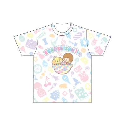 こうじょうちょーのゆめごこちTシャツ【フロントロゴ】 Designed by やまもとしんじ（140サイズ/ドライTシャツ/前面のみ印刷）