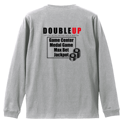 SBS DOUBLE UP 両面ロンT（黒ロゴ）