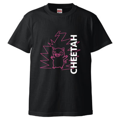 【まいぜんシスターズ】Tシャツ_CHEETAH(ブラック)