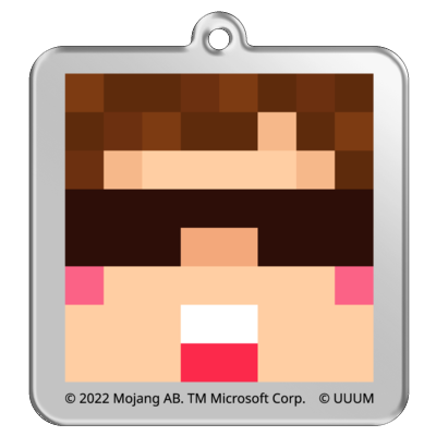 HIKAKIN マインクラフトサンプル 正方形キーホルダー【色味調整後】