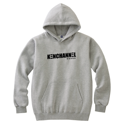 KENCHANNEL シルエットロゴ（キッズフーデッドパーカー）