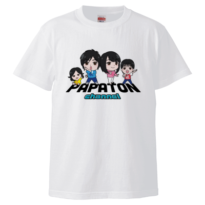 PAPATONオリジナルキャラクターTシャツ (ホワイト)