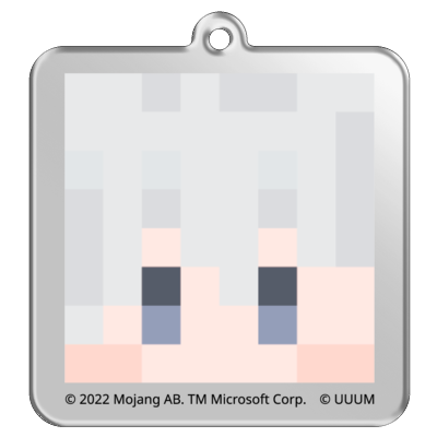 マイクラサンプル_カラフルピーチアクリルキーホルダー06