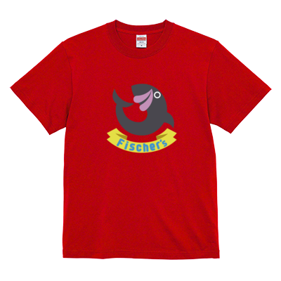 フィッシャーズTシャツサンプル タグ有りオンデマンド転写