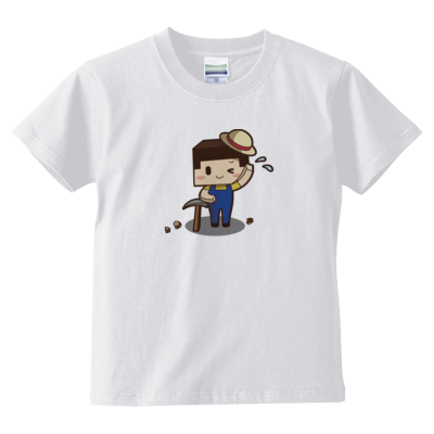 ツルハシたこさん（5.6オンス ハイクオリティー Tシャツ<キッズ>）