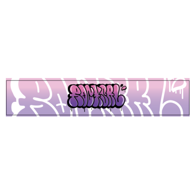 【ろき】グラフィティマフラータオル B（purple × pink）
