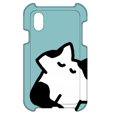 うしねこくん スマホケース Ver.1 (iPhoneX ハードカバーケース)