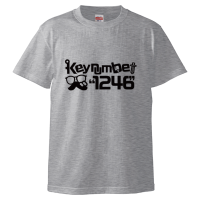"1246"Tシャツ文字黒（Tシャツ）