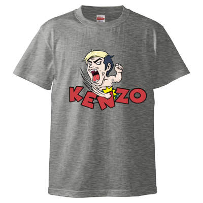 【けんぞうの部屋】上半身裸台パンTシャツ（グレー）