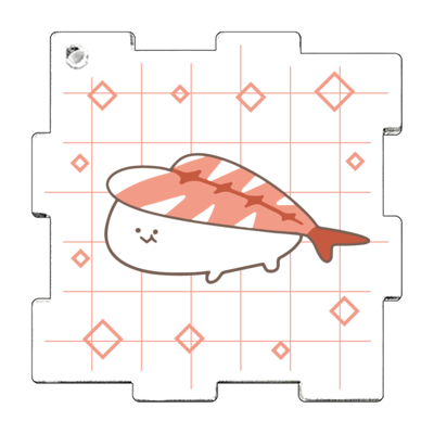 【サンプル対応品】アクリルパズルキーホルダー2