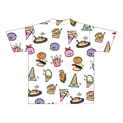 【アジーンTV】総柄フードTシャツ(M)
