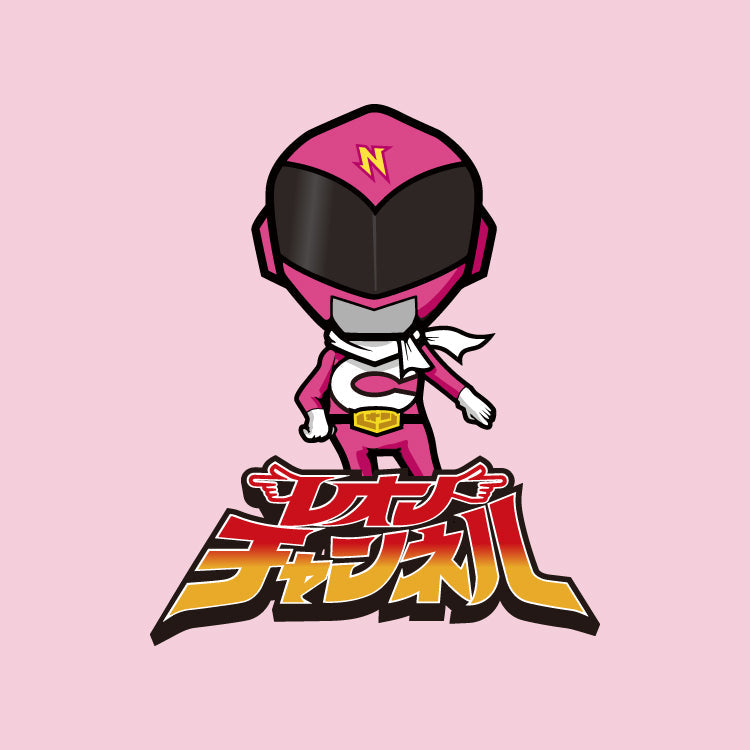 【レオンチャンネル】キャラクター キッズTシャツ（ライトピンク）