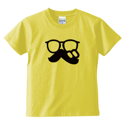 「 べ(まるべり) 」ロゴTシャツ文字黒（キッズTシャツ）