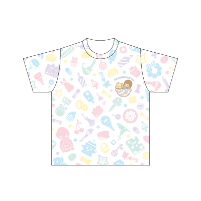こうじょうちょーのゆめごこちTシャツ【ワンポイントロゴ】 Designed by やまもとしんじ（120サイズ/ドライTシャツ/前面のみ印刷）