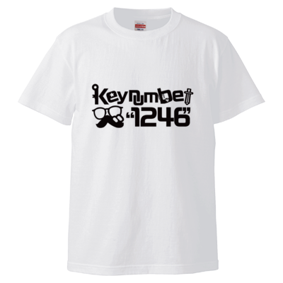 "1246"Tシャツ文字黒（Tシャツ）