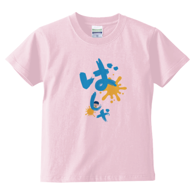 ばしゃTブルー(キッズTシャツ)