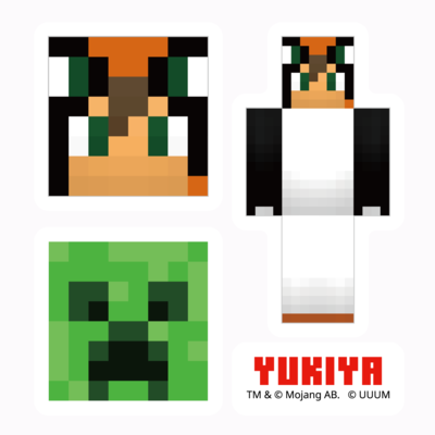 マイクラサンプル_ゆきやステッカー01