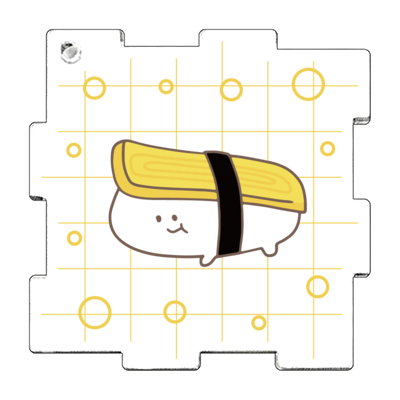 【サンプル対応品】アクリルパズルキーホルダー3