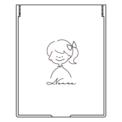【Nanna】フロストスクエアミラー