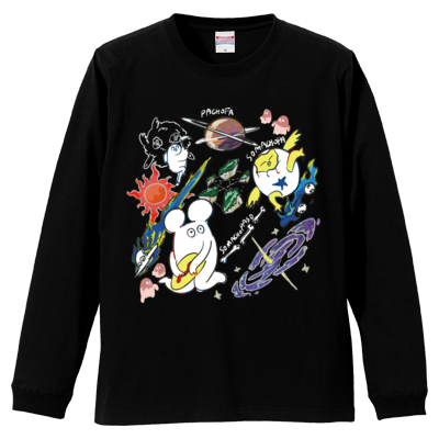 はじめまして松尾ですサンプル オンデマンド転写 5.6オンス ロングスリーブTシャツ（1.6インチリブ）