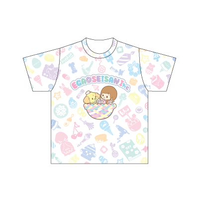 こうじょうちょーのゆめごこちTシャツ【フロントロゴ】 Designed by やまもとしんじ（120サイズ/ドライTシャツ/前面のみ印刷）