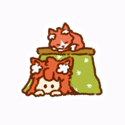 いぬねこサンプル ステッカー4