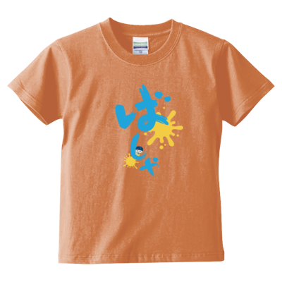 ばしゃTブルー(キッズTシャツ)