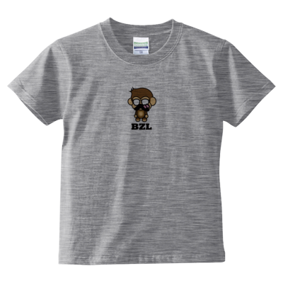 べりざるTシャツ文字黒（キッズTシャツ）