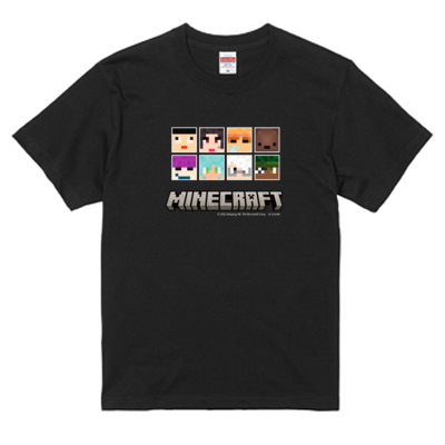 マイクラサンプル_ミナミノツドイTシャツ(ブラック)