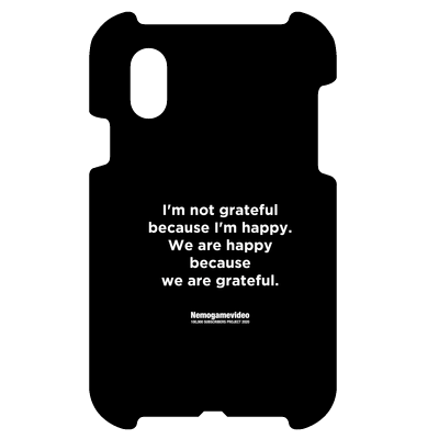 ［Nemogamevideo］Rare Occurrence iPhone case Black（iPhone XS／iPhone X）