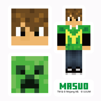 マイクラサンプル_MasuoTVステッカー