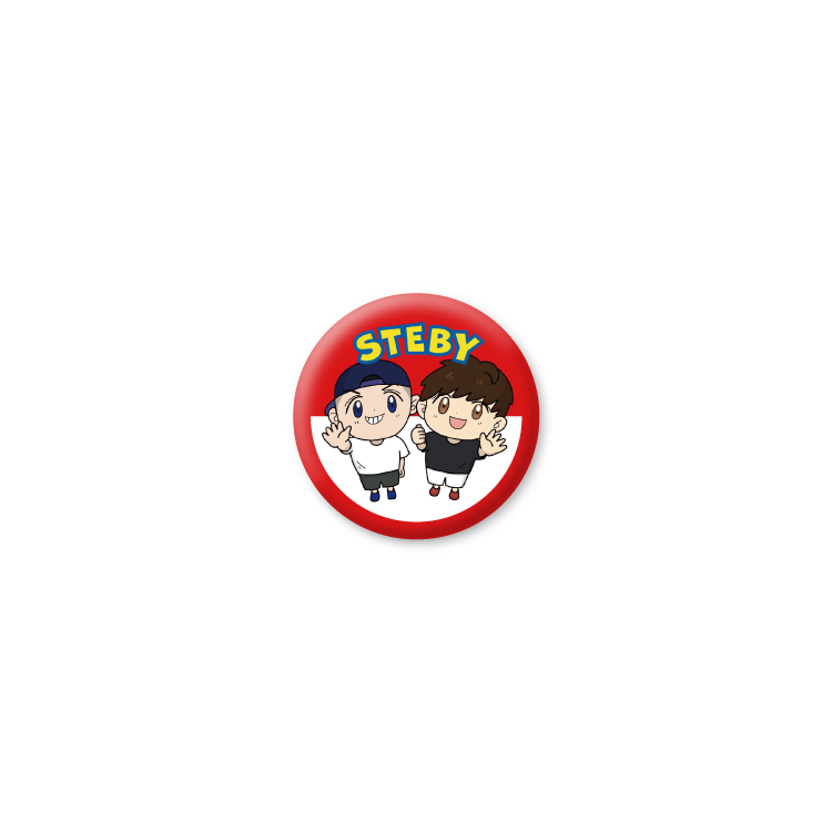 【ステバイ】イラスト缶バッジ　32mm