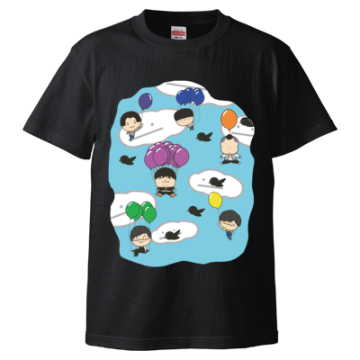 つるつるメンバーお空Tシャツ(黒)