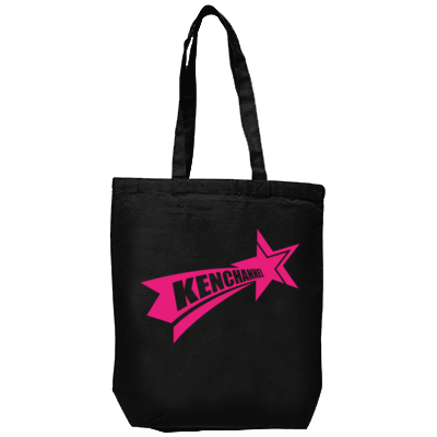 KENCHANNEL star_pink（キャンバストート(M)）